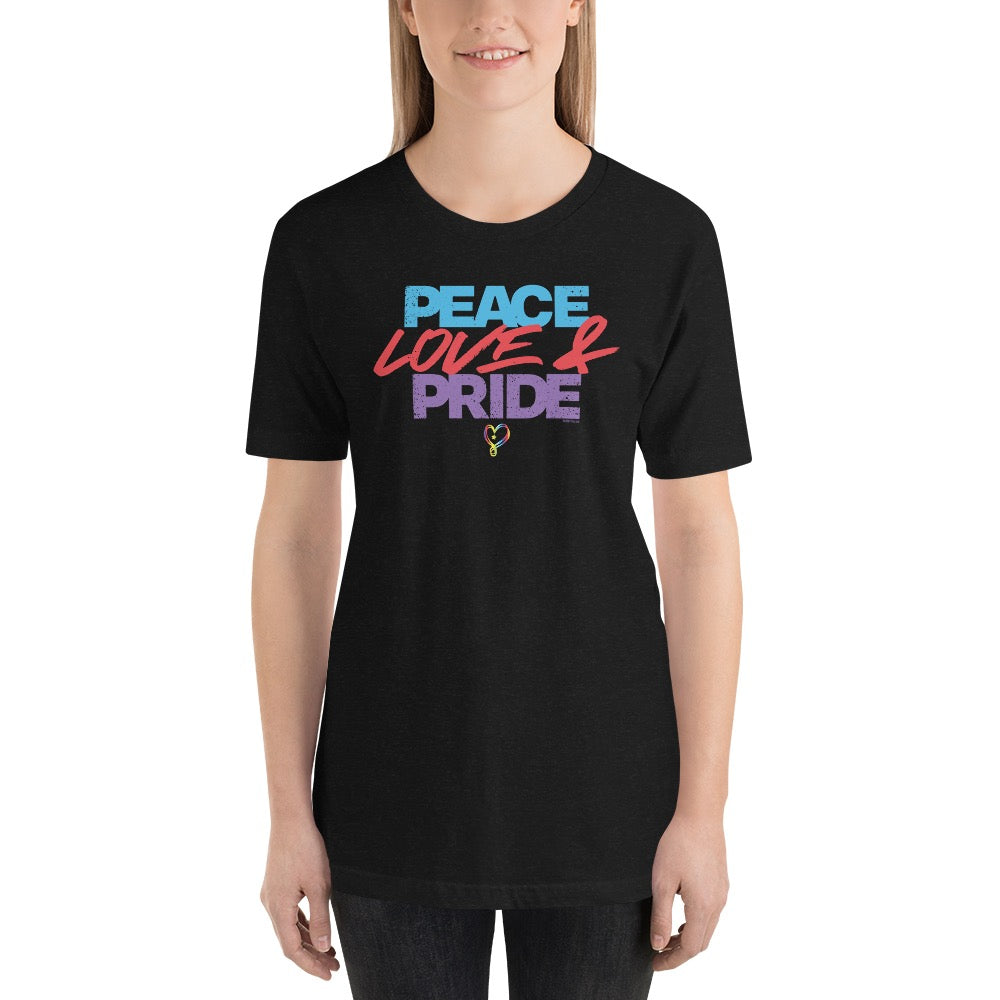 JoJo Siwa Peace Love & Pride Adult Short Sleeve T-Shirt