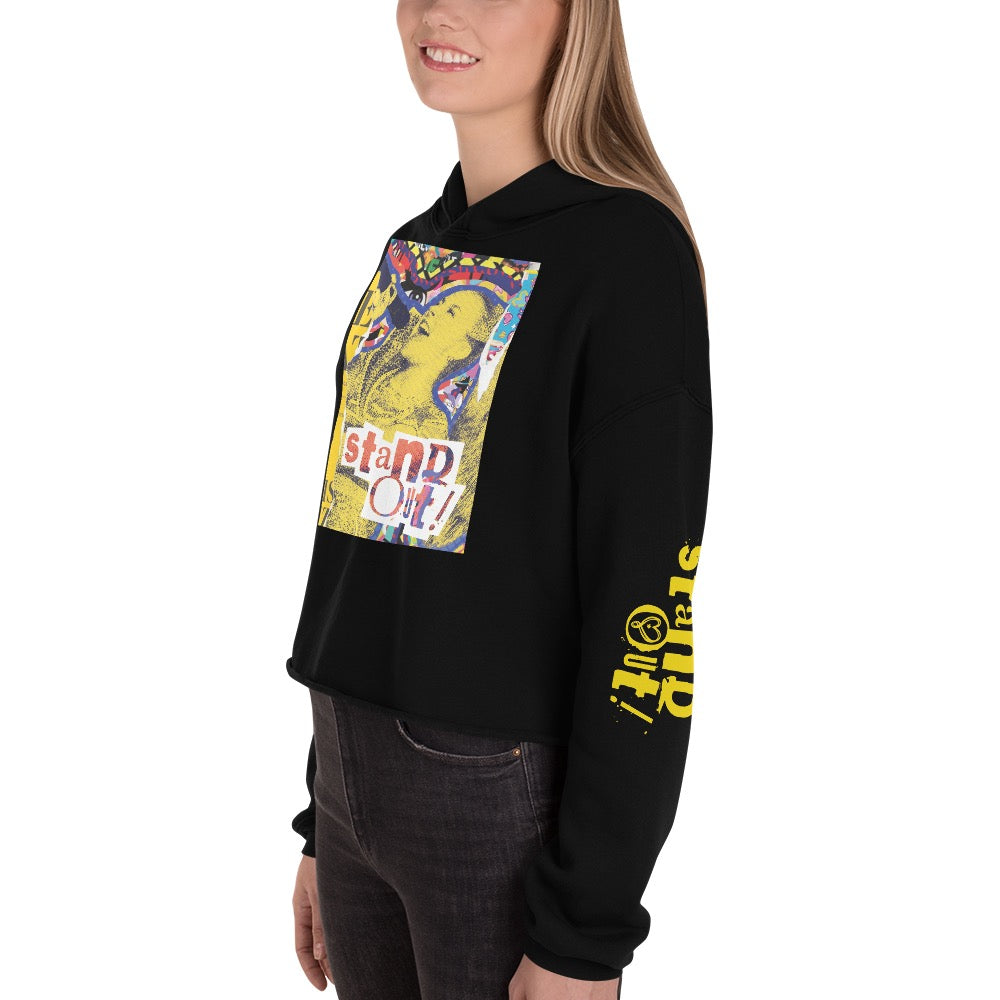JoJo Siwa Stand Out Women's Fleece Crop Hooded Sweatshirt