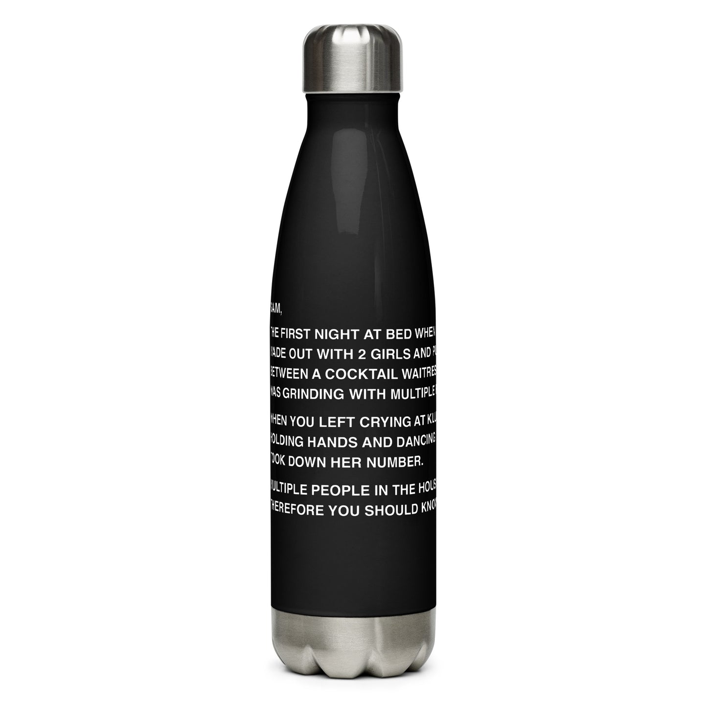 Jersey Shore Family Vacation Sam Note Water Bottle