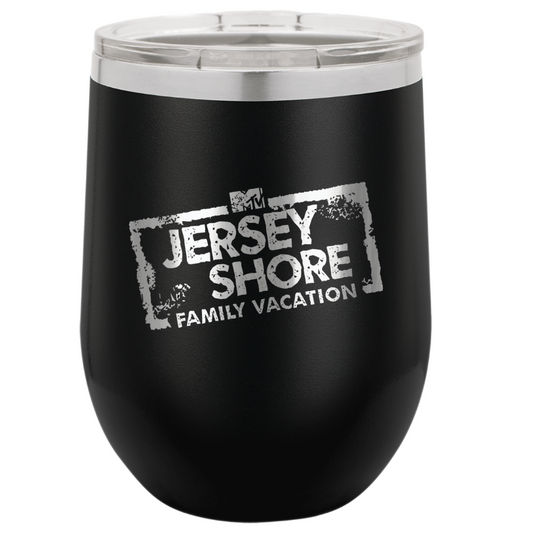 Jersey Shore Family Vacation Insulated Wine Tumbler w/ Lid