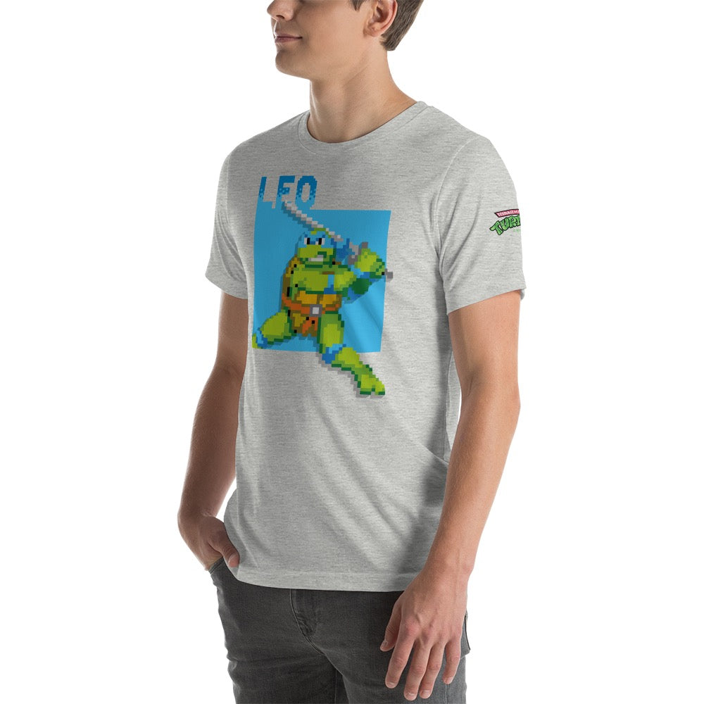 Teenage Mutant Ninja Turtles Leo Arcade Ninja Adult Short Sleeve T-Shirt Leaf / M