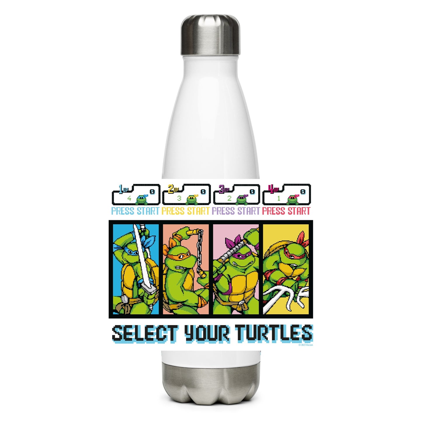 Teenage Mutant Ninja Turtles Select Your Turtles Stainless Steel Water Bottle