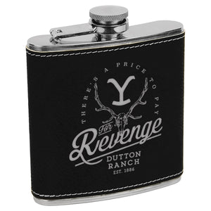 Yellowstone Revenge Leather Flask