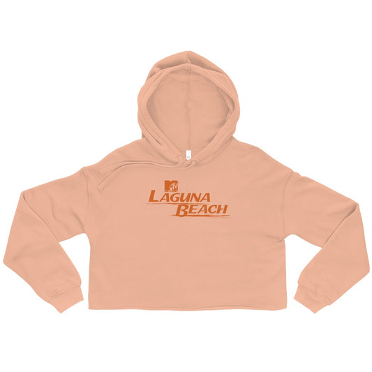 Laguna Beach Logo Women's Fleece Crop Hooded Sweatshirt