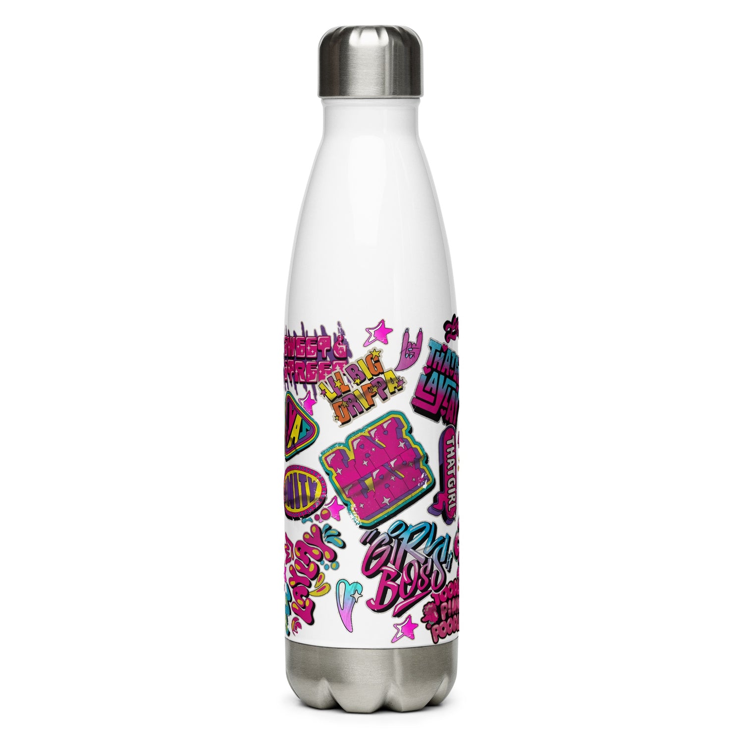 That Girl Lay Lay Collage Stainless Steel Water Bottle – Paramount
