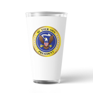 The Late Show with Stephen Colbert Be Your Own President Charity Pint Glass