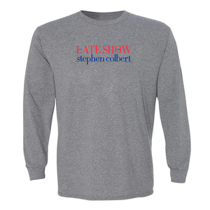 The Late Show with Stephen Colbert logo Adult Long Sleeve T-Shirt