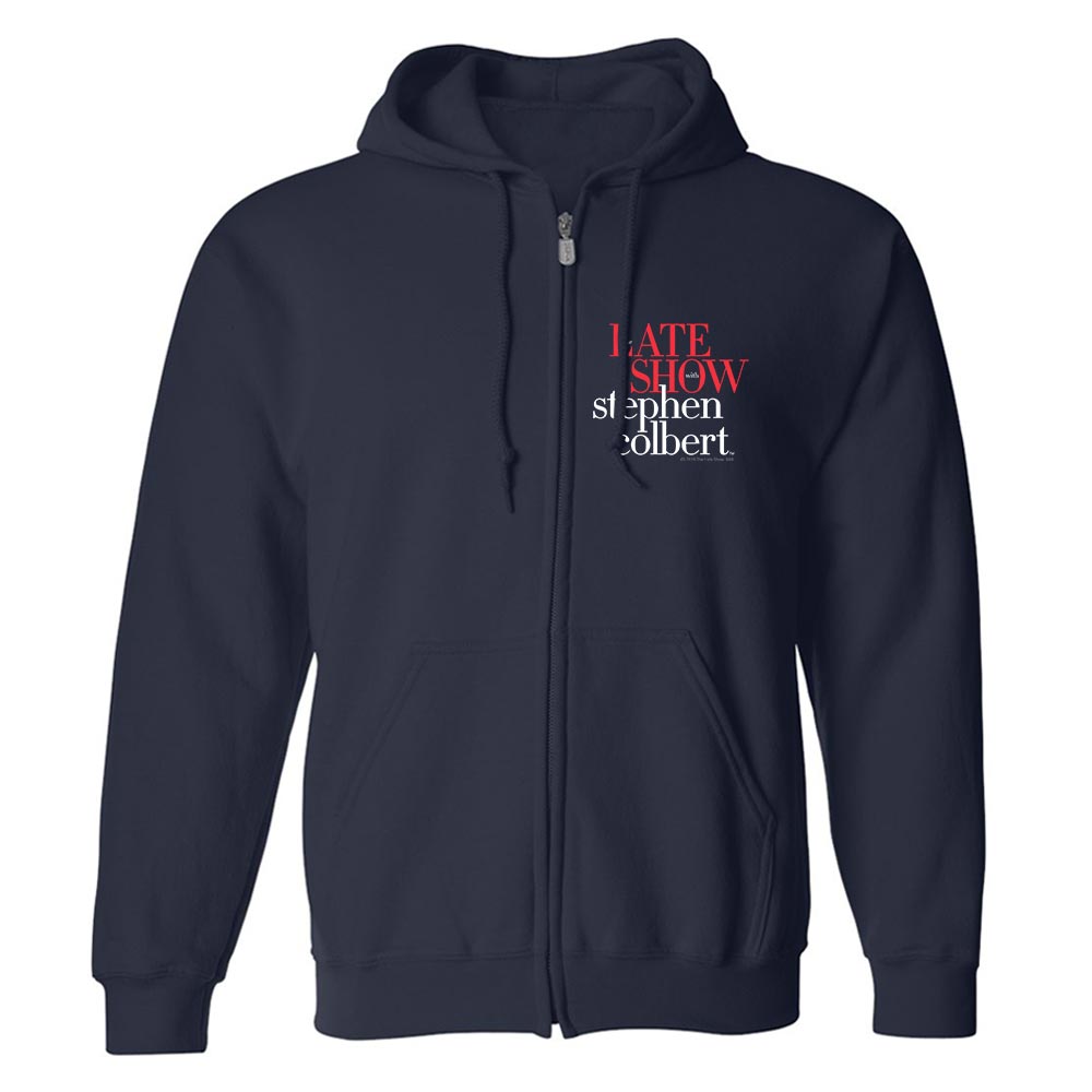 The Late Show with Stephen Colbert Logo Fleece Zip-Up Hooded Sweatshirt