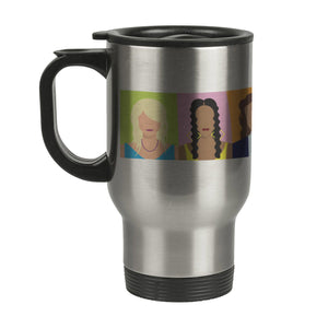The L Word: Generation Q Horizontal Faces 14 oz Stainless Steel Travel Mug