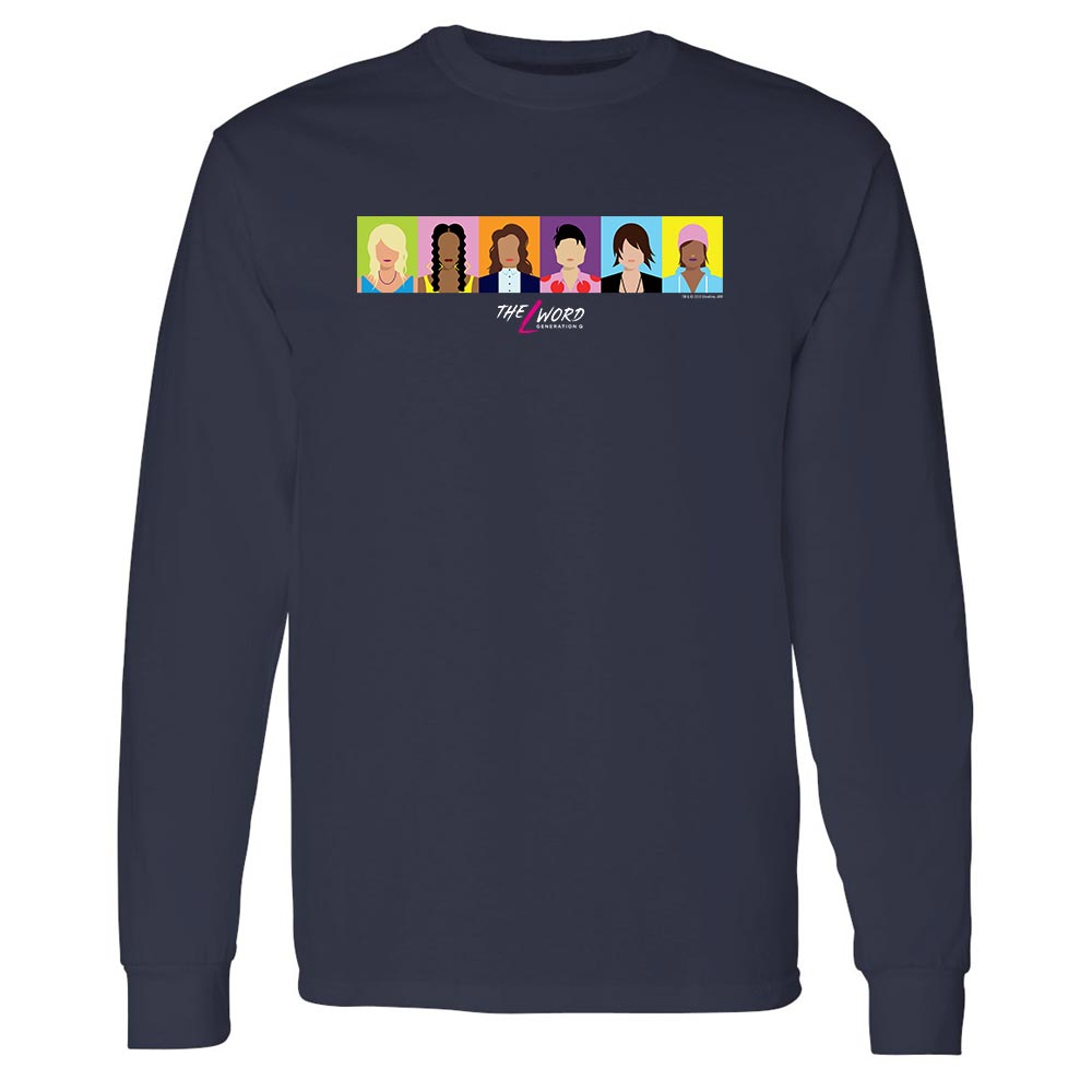 The L Word: Generation Q Horizontal Faces Adult Long Sleeve T-Shirt