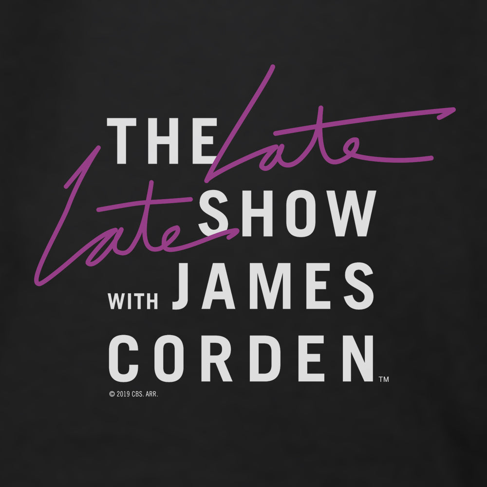 The Late Late Show con James Corden Logo Adultos Camiseta de manga corta