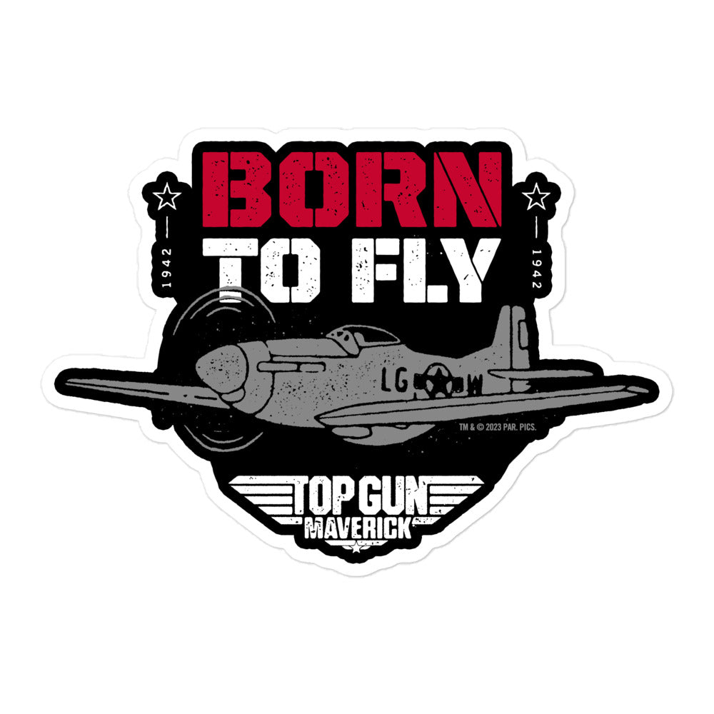 Top Gun: Maverick Born To Fly Die Cut Sticker