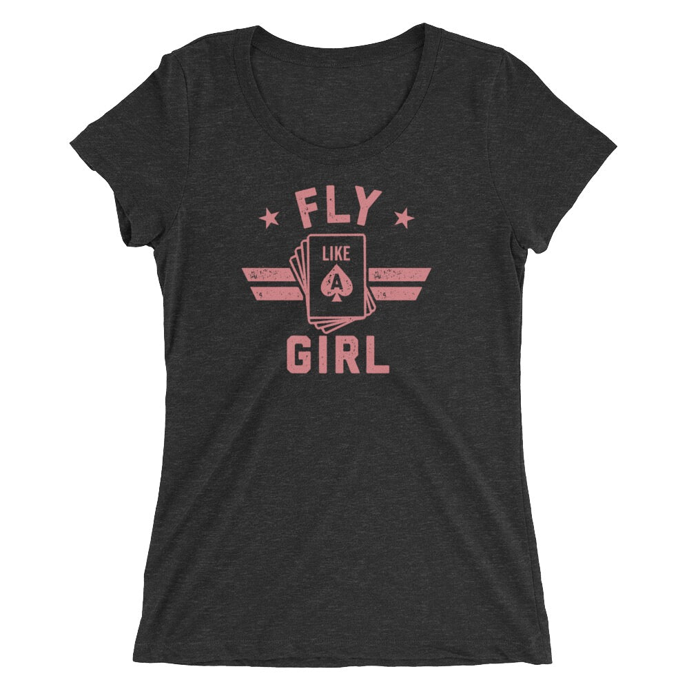 Top Gun: Maverick Fly Like A Girl Women's Tri-Blend Short Sleeve T-Shirt
