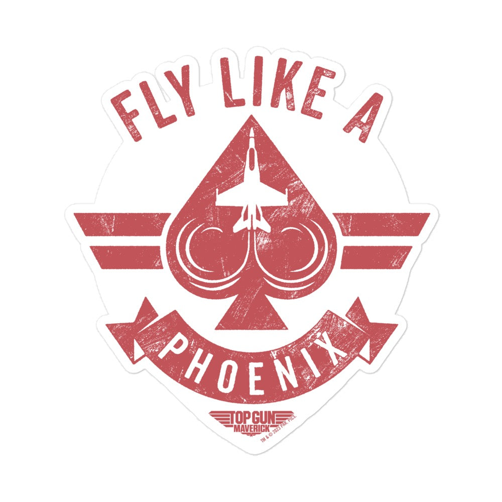 Top Gun: Maverick Fly comme un autocollant PHOENIX Die Cut