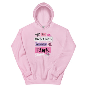Mean Girls Mittwochs tragen wir einen rosa Hoodie