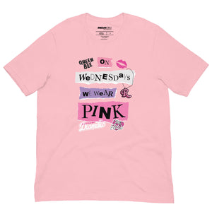 Mean Girls Mittwochs tragen wir rosa T-Shirt