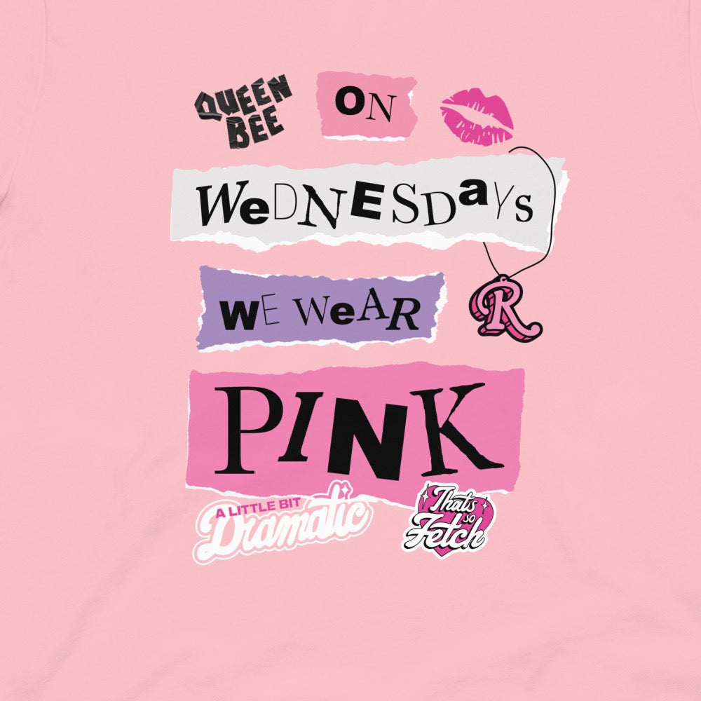 Mean Girls On Wednesdays We Wear Pink T-Shirt – Paramount Shop
