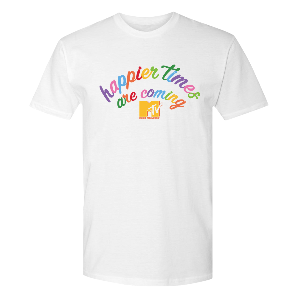MTV Happier Times Are Coming Adult Short Sleeve T-Shirt
