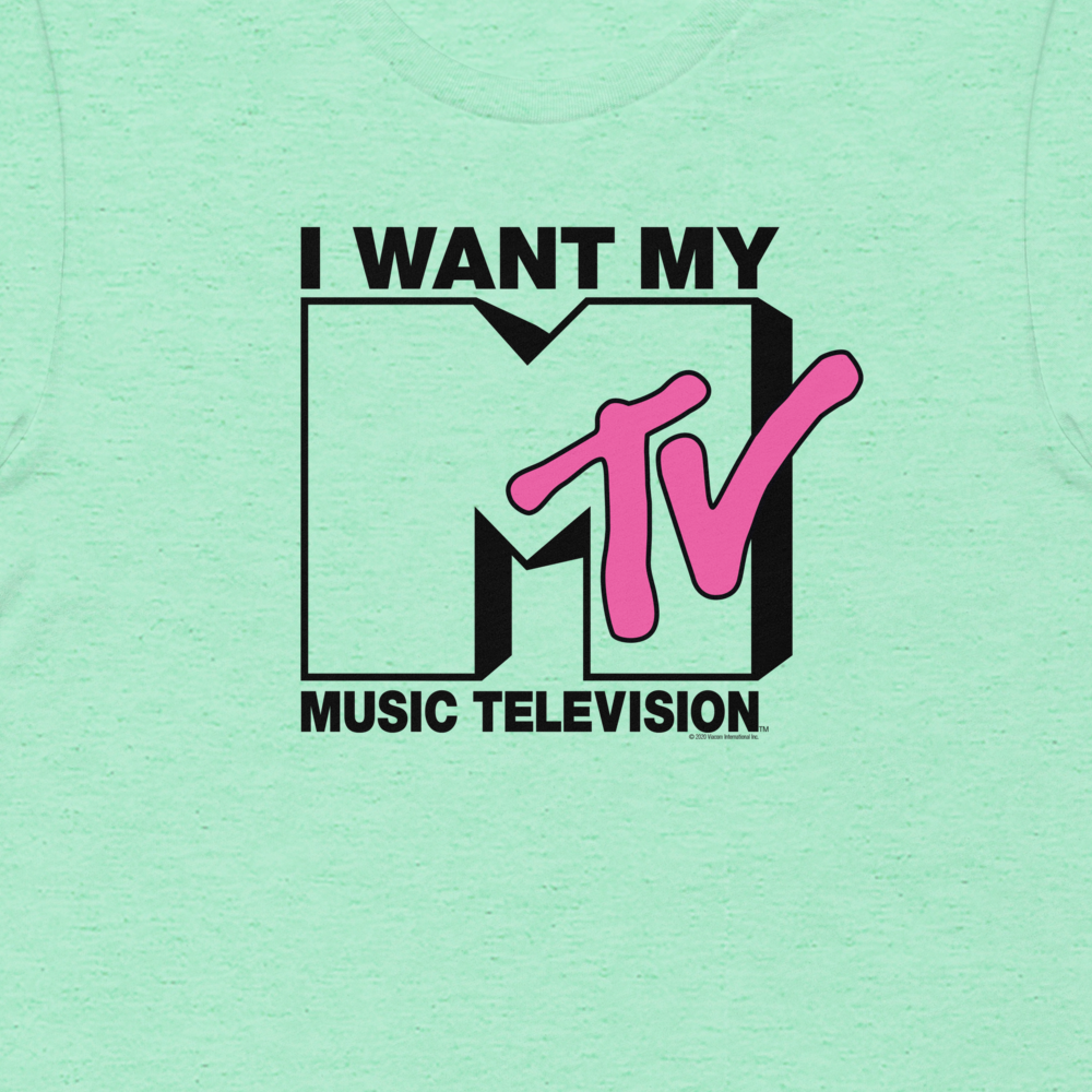 MTV Gear I Want My With Classic MTV Logo Erwachsene Kurzärmeliges T-Shirt