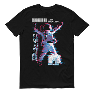 MTV VMAs Rock And Roll Moonman Adult Short Sleeve T-Shirt