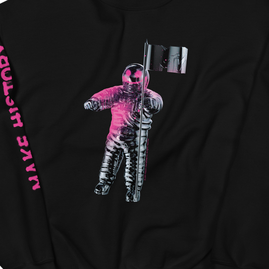 MTV Make History Graffiti Moonman Fleece Crewneck Sweatshirt