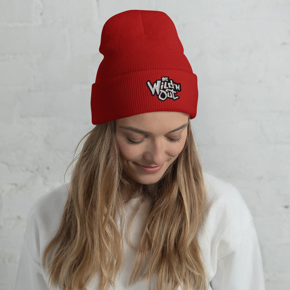 Wild 'N Out Logo Red Embroidered Beanie