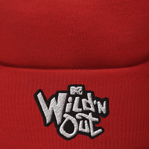 Wild 'N Out Logo Red Embroidered Beanie