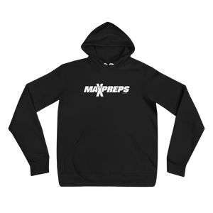 Max Preps MaxPreps Logo White Adult Fleece Hooded Sweatshirt