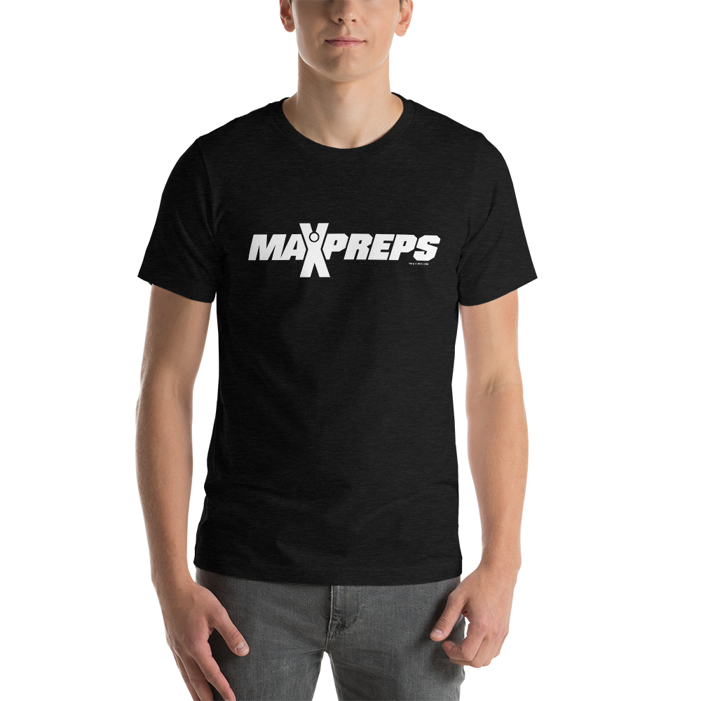 Max Preps MaxPreps Logo White Adult Short Sleeve T-Shirt