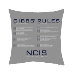 NCIS Gibbs Rules Throw Pillow