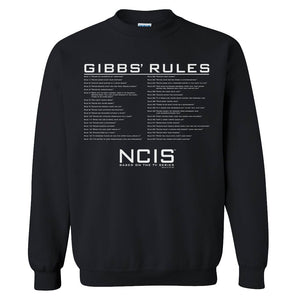 NCIS Gibbs Rules Crew Neck Sweatshirt