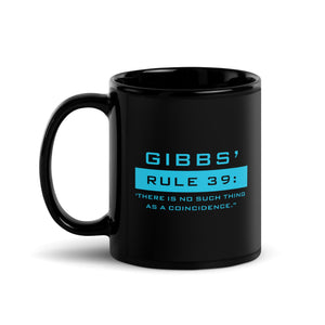 NCIS Gibb's Rule 39 Black Mug