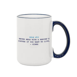 NCIS Gibbs Rules Two-Tone 15 oz Mug