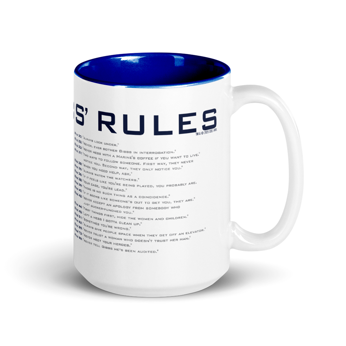 NCIS GIbbs Rules Two-Tone Mug