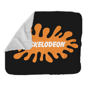 Retro Nickelodeon Grey Sherpa Blanket