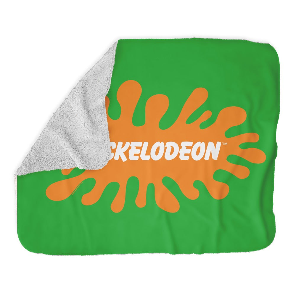 Retro Nickelodeon Graue Sherpa-Decke