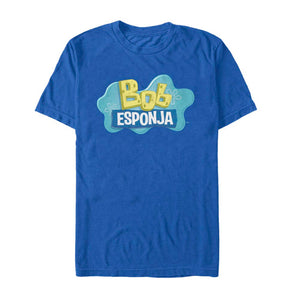 Bob l'éponge Bob Esponja Logo Adulte T-Shirt