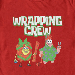 T-shirt à manches courtes de Bob l'éponge et Patrick Wrapping Crew