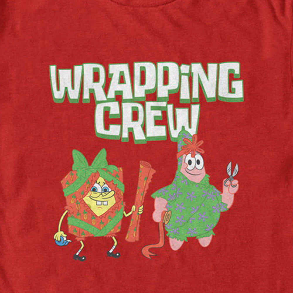 Camiseta de manga corta de Bob Esponja y Patrick Wrapping Crew