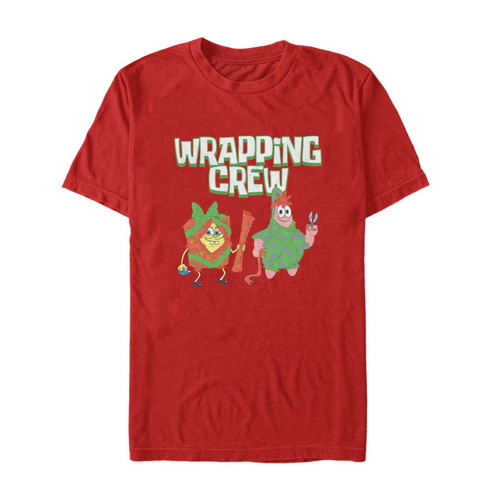SpongeBob Schwammkopf und Patrick Wrapping Crew Kurzarm T-Shirt