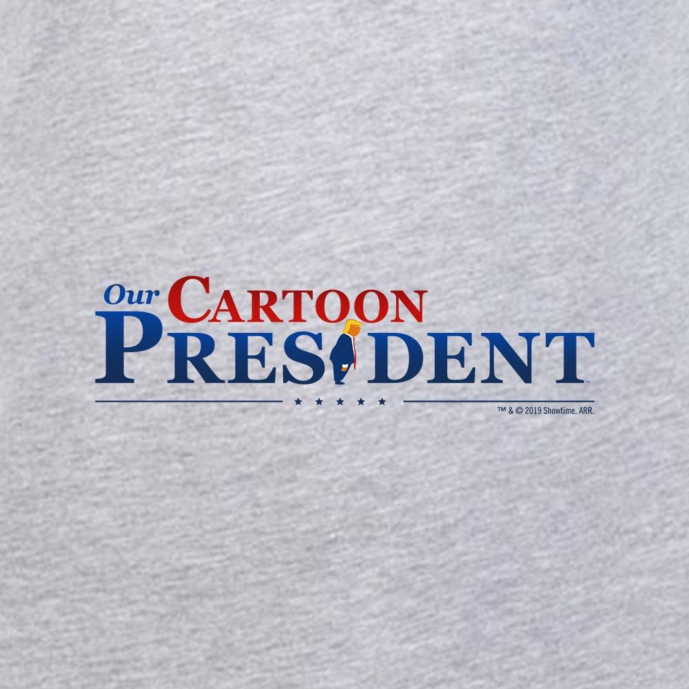 Our Cartoon President Logo Fleece-Kapuzen-Sweatshirt mit Reißverschluss