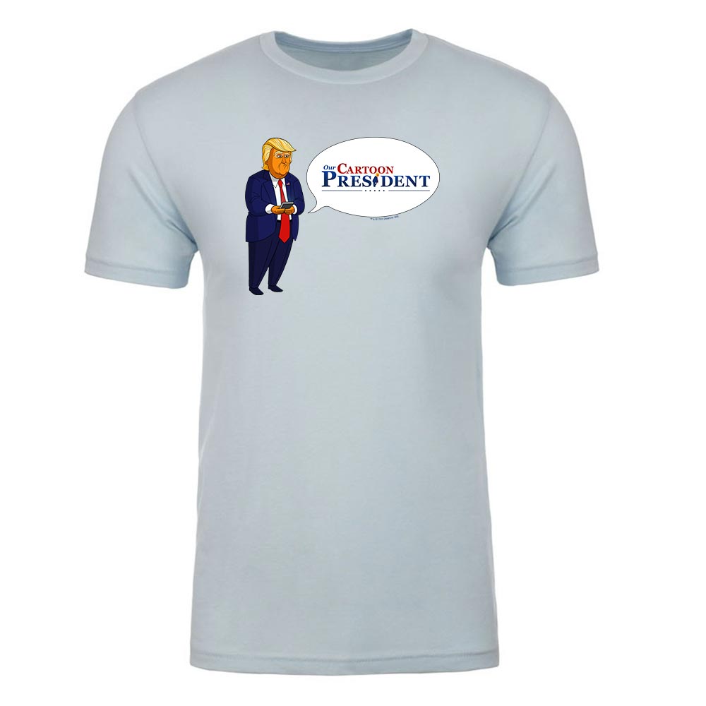 Notre président de dessin animé Tweet T-shirt à manches courtes adultes