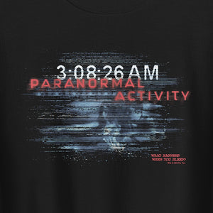 Paranormal Activity What Happens When You Sleep Crewneck (Activité paranormale - Ce qui se passe quand vous dormez)