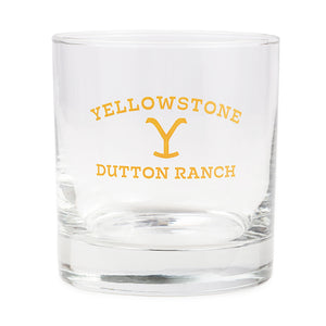 Yellowstone Dutton Ranch Rocks Glass
