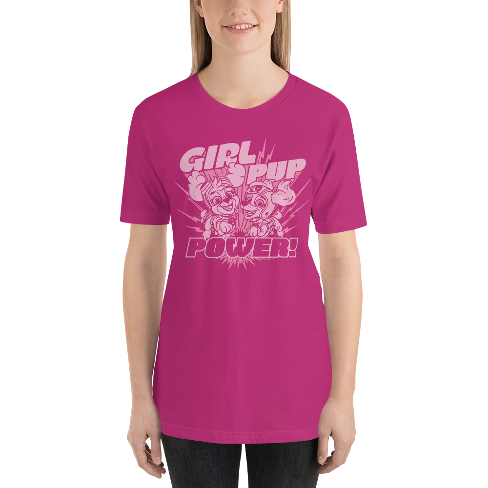 PAW Patrol Girl Pup Power – Adult Short Sleeve T-Shirt Shop Paramount