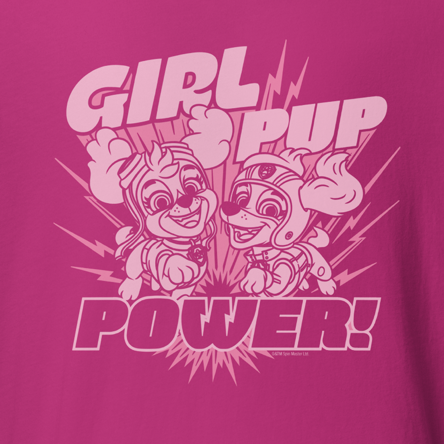 PAW Patrol Girl Adult Sleeve Pup Short Power Paramount Shop – T-Shirt