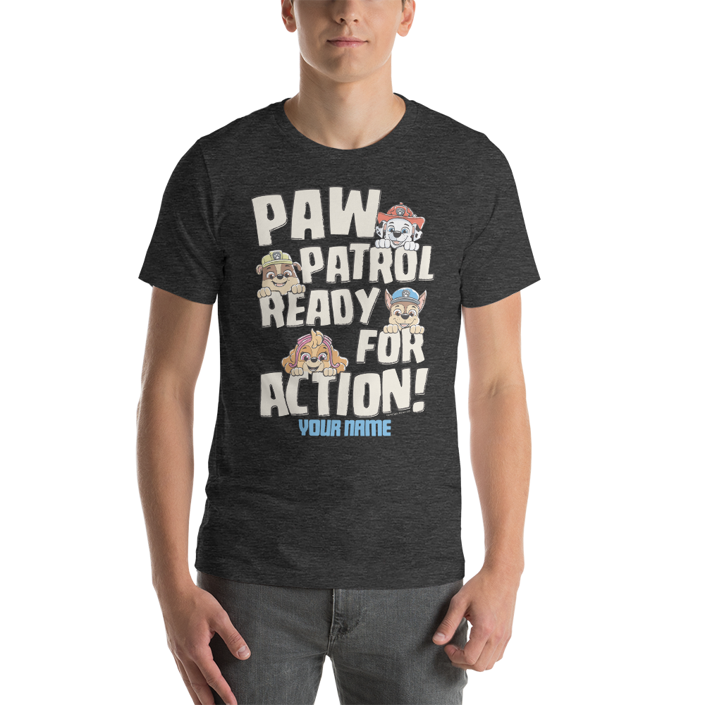 Sleeve Personalized Action – Shop For PAW Ready Adult T-Shirt Patrol Short Paramount