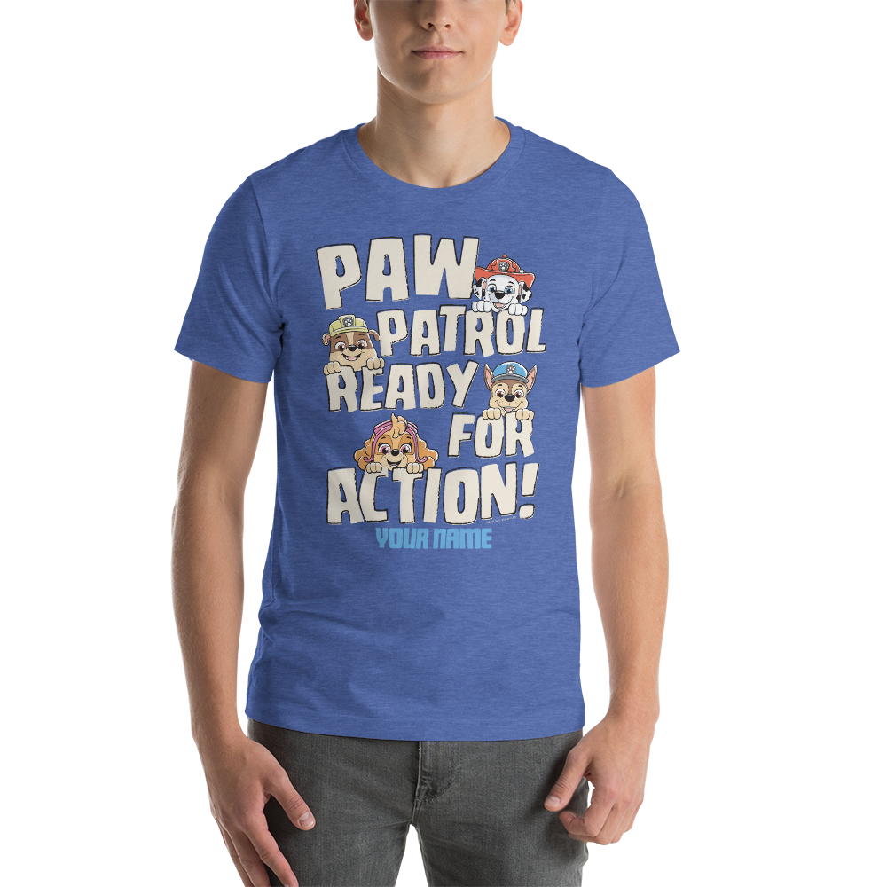 Shop Ready Patrol Personalized T-Shirt For PAW Sleeve – Adult Short Action Paramount