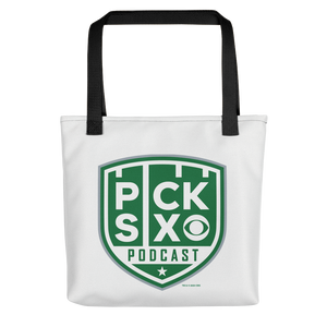 Pick Six Pick Six Podcast Logo Premium Tote Bag
