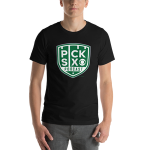 Pick Six Pick Six Podcast Logo Adult Short Sleeve T-Shirt